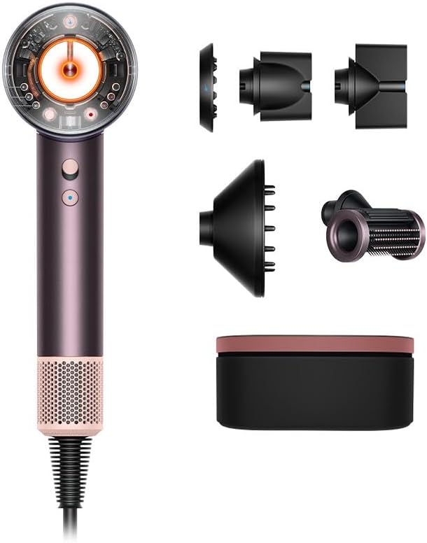 Dyson Supersonic Nural™ Jasper Plum 599009-01 – ไดร์เป่าผมพรีเมียม เทคโนโลยี Scalp Protect เรียนรู้การใช้งานอัตโนมัติDyson Supersonic Nural™ Jasper Plum 599009-01 – Premium Hair Dryer with Scalp Protect & Smart Features