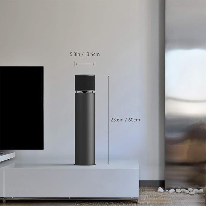 ABRAMTEK E600 100W Bluetooth Speaker – เบสหนัก 360° Sound สำหรับบ้าน & ปาร์ตี้ABRAMTEK E600 100W Bluetooth Speaker – Full Bass & 360° Sound, Grey