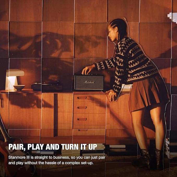 Marshall Stanmore III Homeline – ลำโพงคุณภาพสูง Bluetooth 5.2 + RCA/3.5 mm สำหรับบ้านMarshall Stanmore III Homeline Speaker – Bluetooth 5.2, RCA/3.5 mm, Premium Audio for Home