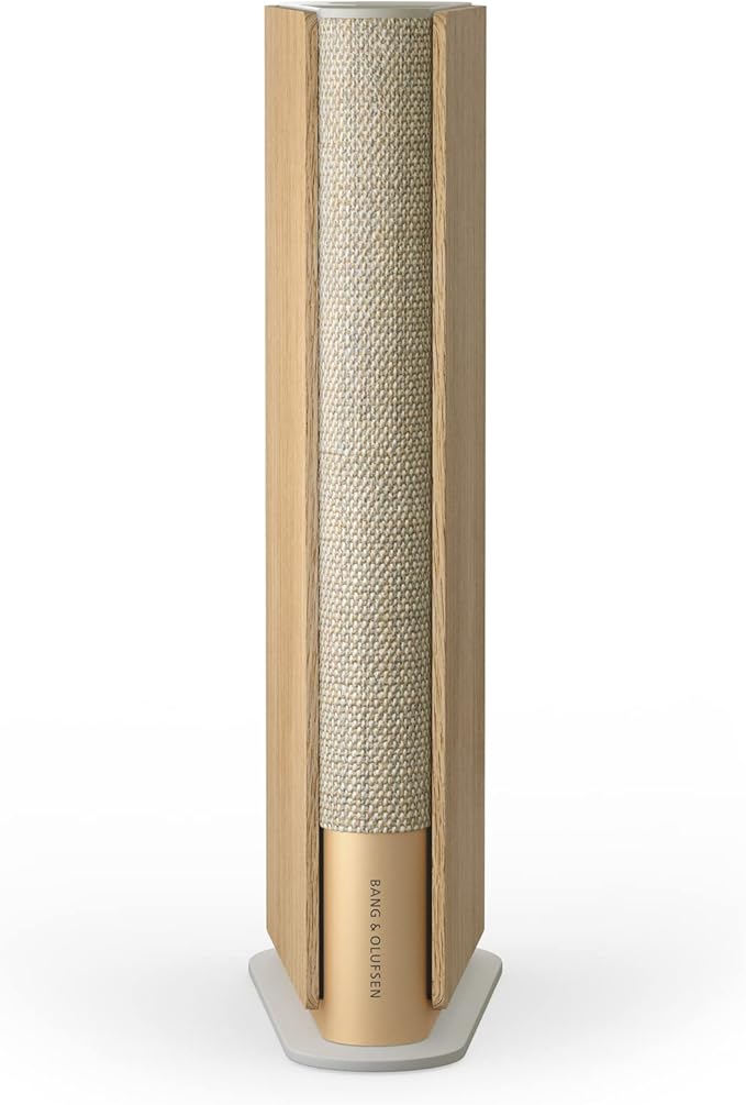 Bang & Olufsen Beosound Emerge – ลำโพง Wi-Fi พรีเมียม ดีไซน์บางหรู สี Gold Tone / Light OakUltra-Slim Wi-Fi Bookshelf Speaker in Gold Tone / Light Oak