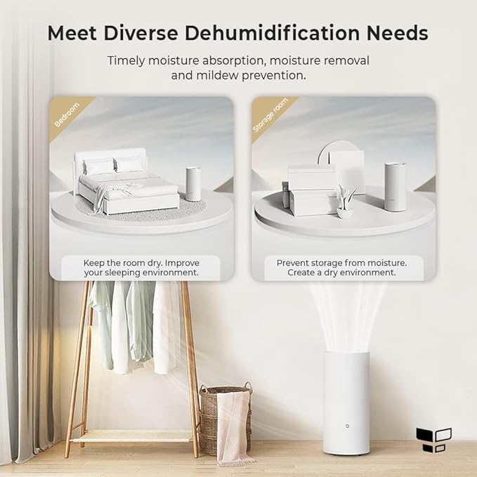 เครื่องลดความชื้น Xiaomi Smart Dehumidifier 13L – กำจัดความชื้น เชื้อรา กลิ่นอับXiaomi Smart Dehumidifier 13L – Powerful Moisture & Mold Removal with 3L Water Tank