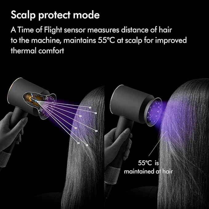 Dyson Supersonic Nural™ Jasper Plum 599009-01 – ไดร์เป่าผมพรีเมียม เทคโนโลยี Scalp Protect เรียนรู้การใช้งานอัตโนมัติDyson Supersonic Nural™ Jasper Plum 599009-01 – Premium Hair Dryer with Scalp Protect & Smart Features