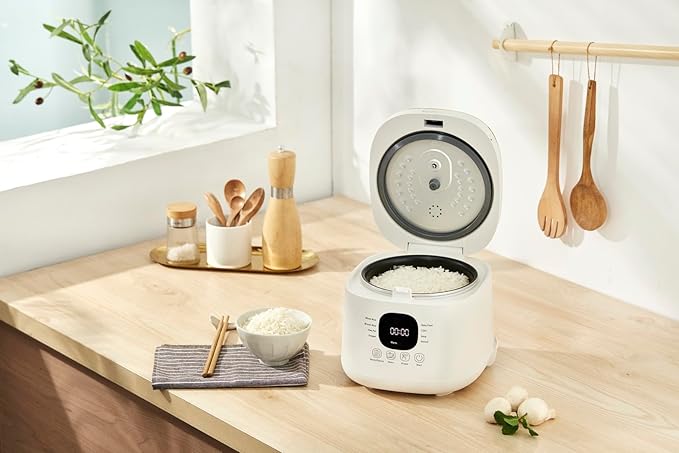 Tefal Rice Mate Mini RK5151 หม้อหุงข้าว 0.7 ลิตร – Fuzzy Logic, 8 โปรแกรม, ขนาดกะทัดรัดสำหรับคอนโดTefal Rice Mate Mini RK5151 0.7L Rice Cooker – Fuzzy Logic, 8 Programs, Compact Size for Small Homes