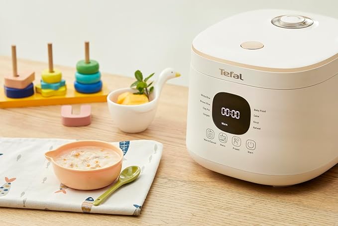 Tefal Rice Mate Mini RK5151 หม้อหุงข้าว 0.7 ลิตร – Fuzzy Logic, 8 โปรแกรม, ขนาดกะทัดรัดสำหรับคอนโดTefal Rice Mate Mini RK5151 0.7L Rice Cooker – Fuzzy Logic, 8 Programs, Compact Size for Small Homes
