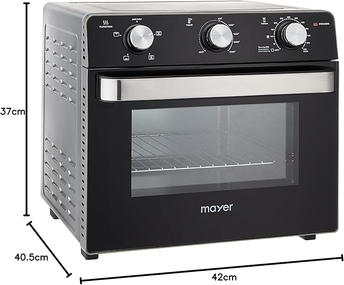 Mayer MMAO24 Air Fryer Oven 24 ลิตร | อบ ทอด ปิ้ง อุ่น ครบในเครื่องเดียวMayer MMAO24 24L Air Fryer Oven | Manual Control, Multipurpose Cooking