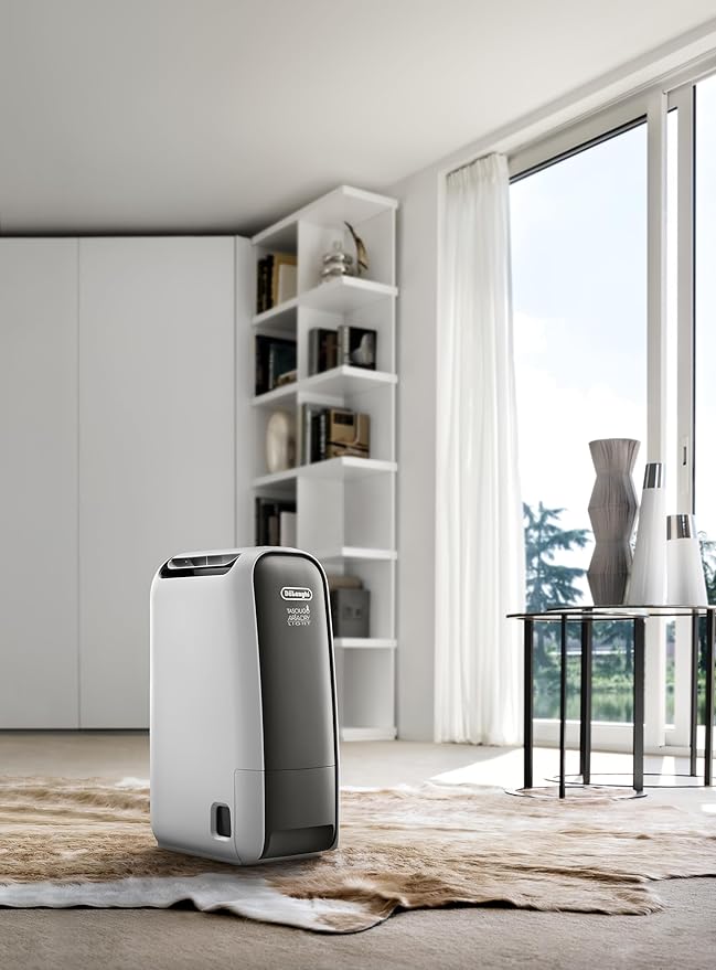 เครื่องลดความชื้น DeLonghi DNS65 – เงียบพิเศษ กำจัดความชื้น 6 ลิตร/วัน พร้อมไอออไนเซอร์DeLonghi DNS65 Dehumidifier – Ultra Quiet, Removes 6L/Day with Ioniser & Anti-Bacteria Filter
