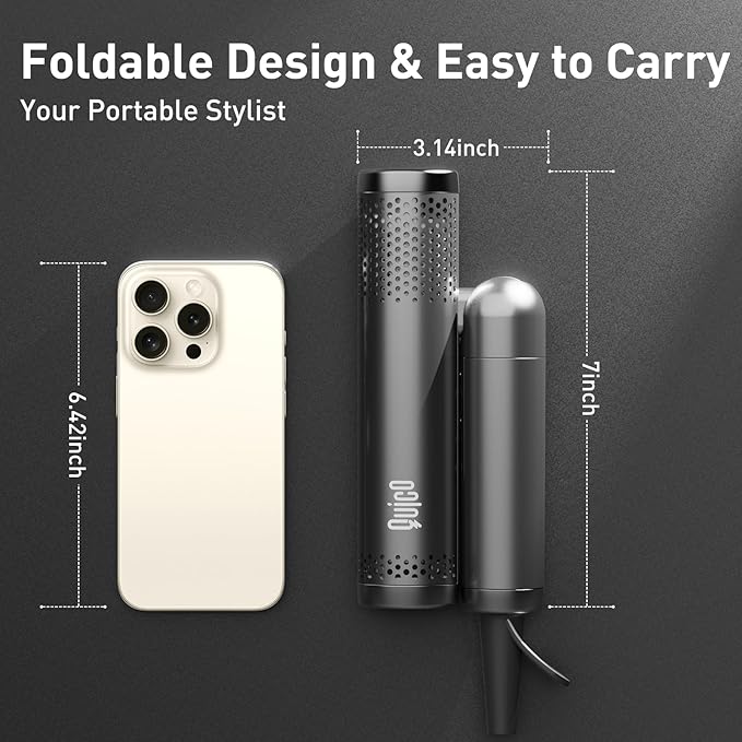 QUICO ไดร์เป่าผม 120000 RPM โวลต์คู่ทั่วโลก ไอออนลบ 500 ล้าน แห้งเร็ว 5 เท่าQUICO 120000 RPM Global Dual Voltage Hair Dryer with 500M Ions – 5X Faster Drying