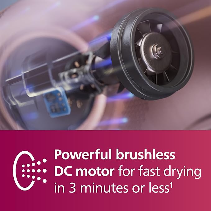Philips BHD837/03 ไดร์เป่าผม Brushless DC Motor Series 8000 – ลมแรง 110,000 RPM และ ThermoShield AdvancedPhilips BHD837/03 Hair Dryer Series 8000 – Brushless DC Motor, Up to 110,000 RPM & ThermoShield Advanced